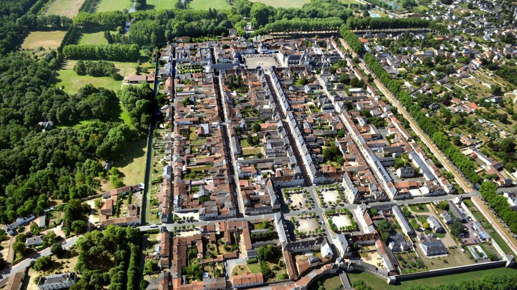 Richelieu vue du ciel éoliennes