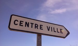 panneau centre ville